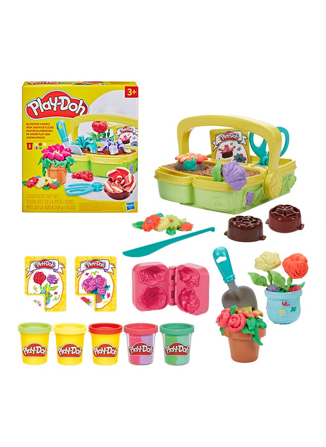 Play-Doh Blooming Flower Garden Toy Playset, Nature Pretend Play, Kids Arts & Crafts Ages 3+  - Image 1
