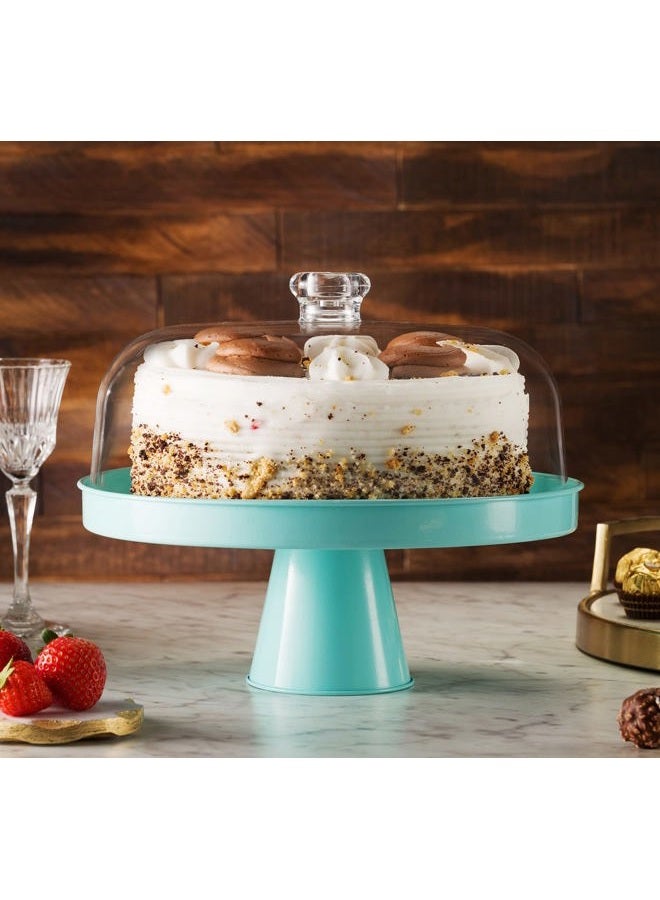 Table Concept Cake Stand, Footed Cake Stand with Lid, Serving Platter, Housewarming Gifts - Image 2