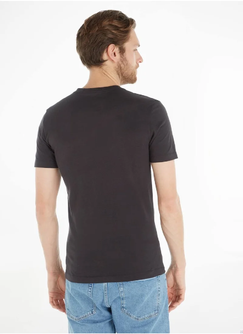 Calvin Klein Jeans Calvin Klein Jeans Men's T-Shirt - Casual Tops - Cotton , Black