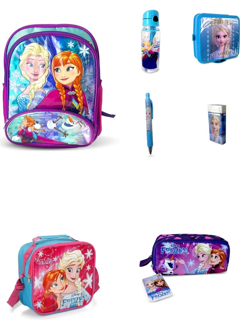 Hakan Çanta Hakan Bag Frozen Original Licensed Primary School Bag 7 Piece Set  - Image 1