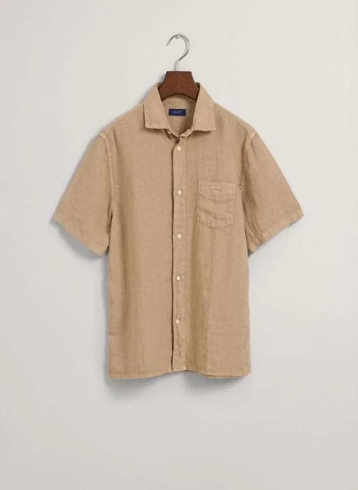 GANT Gant Teens Linen Short Sleeve Shirt