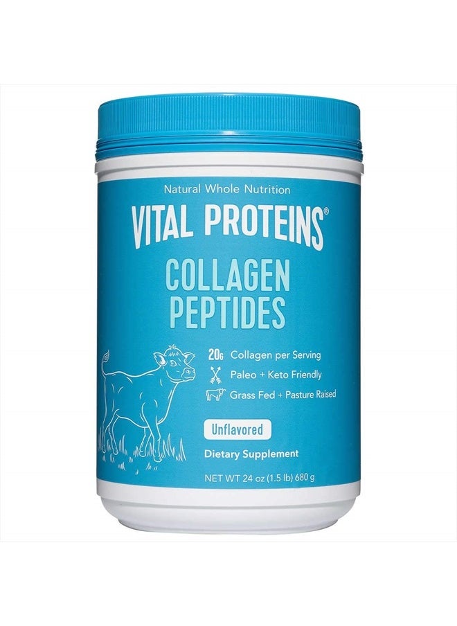Vital Proteins Collagen Peptides - Pasture Raised, Grass Fed, Paleo Friendly, Gluten Free, Single Ingredient,Liquid,48 units  - Image 1