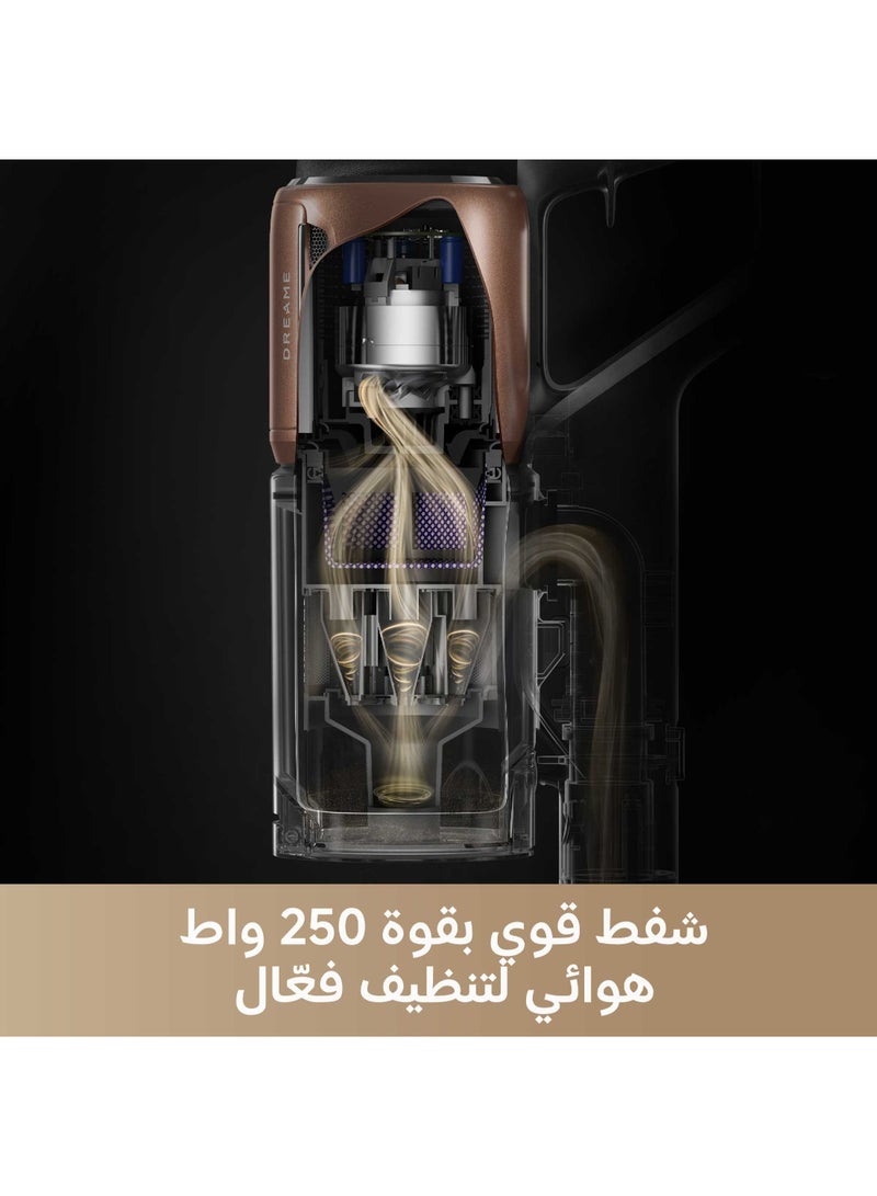 دريم Z20 مكنسة كهربائية لاسلكية، شفط 250AW، محرك عالي السرعة، 90 دقيقة وقت تنظيف كحد أقصى، كفاءة تصفية 99.99%، فلتر HEPA H14، تقنية الكشف عن الغبار، تنظيف متعدد الأسطح، اكتشاف الأوساخ، تعديل تلقائي للشفط 440 W Z20 أسود - Image 2