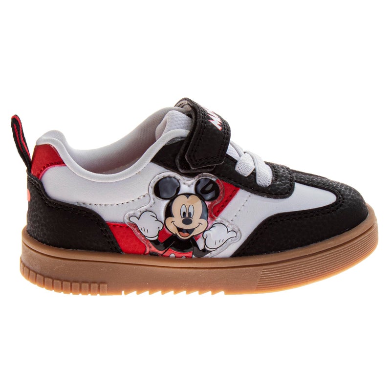 Josmo Mickey Mouse Shoes for Boys - Shoe Classic Retro Style Sport Soccer Sneakers - Black (Size 6 Toddler) - Image 2