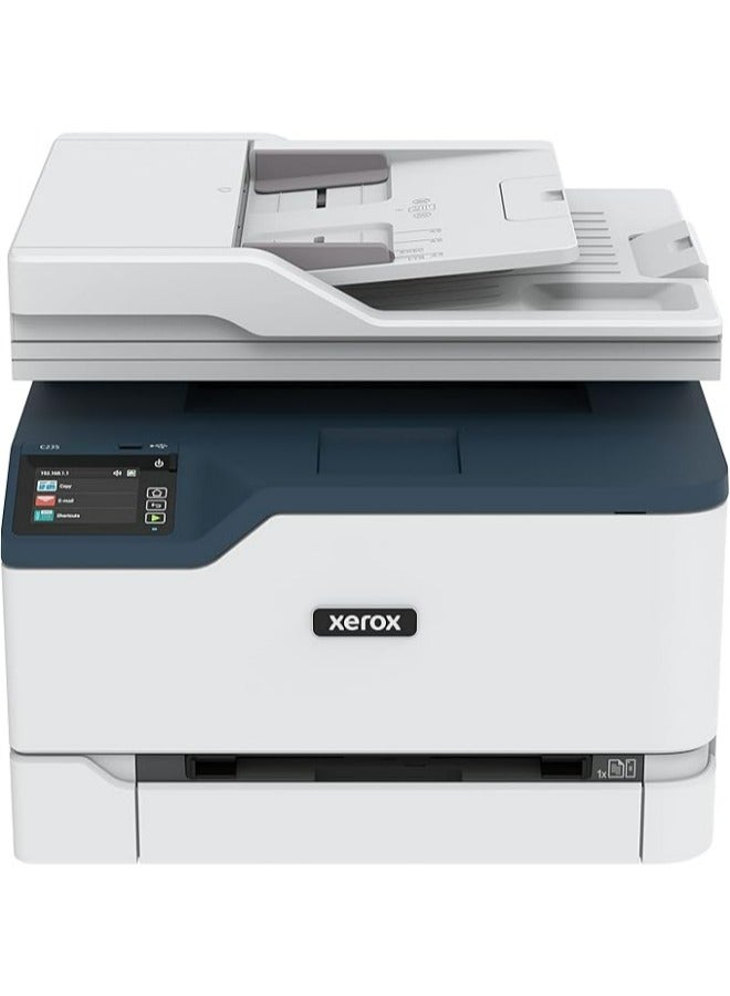 xerox C235dni A4 22ppm Colour Wireless Laser Multifunction Printer with Duplex 2-Sided Printing - Copy/Print/Scan/Fax – Colour Touchscreen  - Image 1