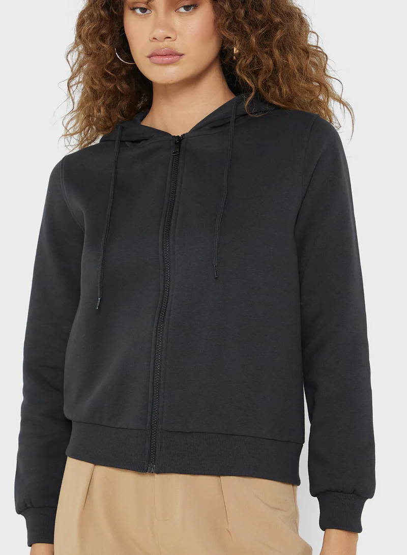 ONLY Drawstring Knitted Hoodie