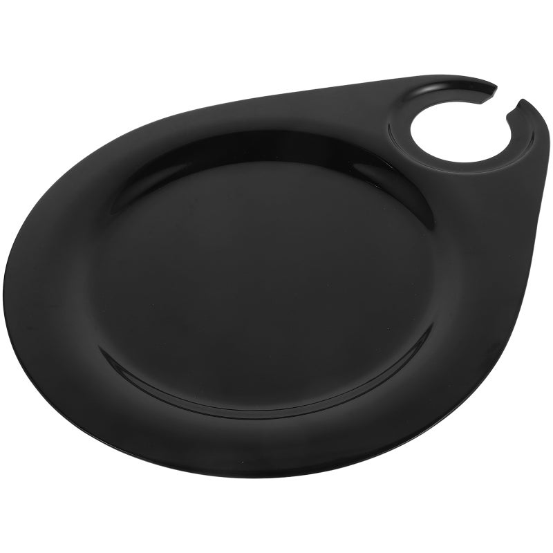 Appetizer Plate Plate With Glass Holder Tray Cheese Board Cooked Food Tray Outdoor Plate Charcuterie Boards Topper - Image 5