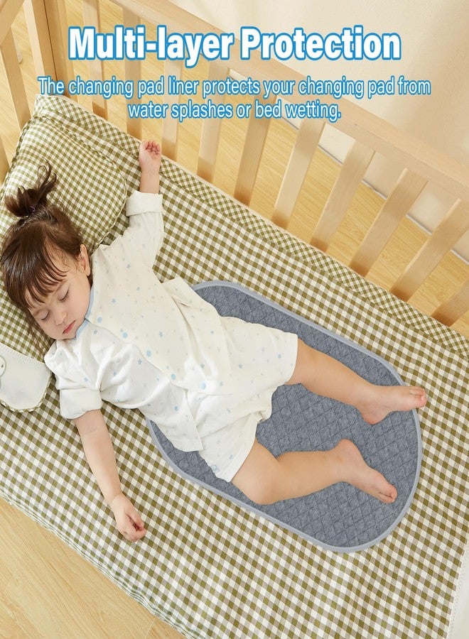 kimitimi Baby Thicker Diaper Changing Quilted Pad Liner, Non-Slip 3 Pack Heavy Absorbency Reusable Incontinence Pads for Kids Changer Washable Underpads(YDLX) - Image 3