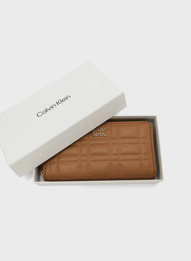 CALVIN KLEIN Re Lock Quilted Large Wallet