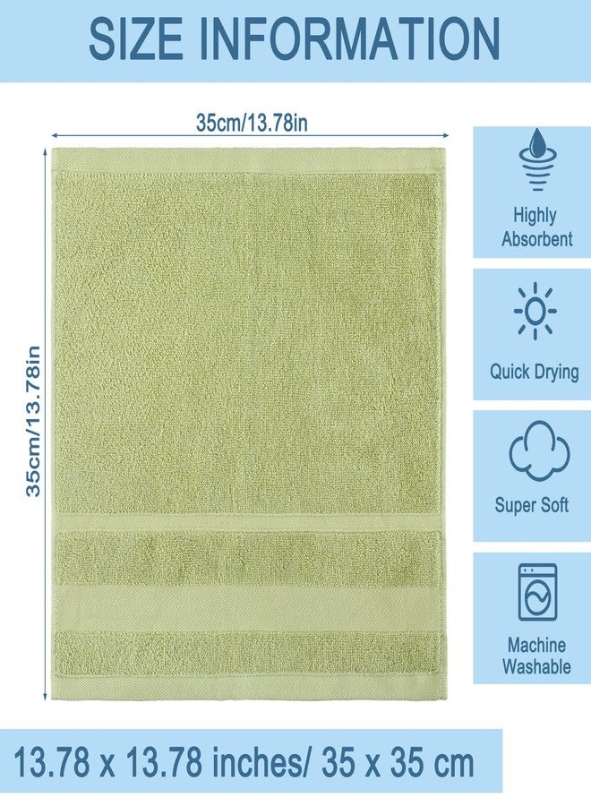 Mindsoft مجموعة من 21 منشفة وجه من مايندسوفت 14" × 14" مناشف يدوية ماصة وناعمة مجموعة بالجملة 100% قطن مصنوعة من الخيوط الدائرية لمناشف الحمام والصالة الرياضية (متعددة الألوان) - Image 4