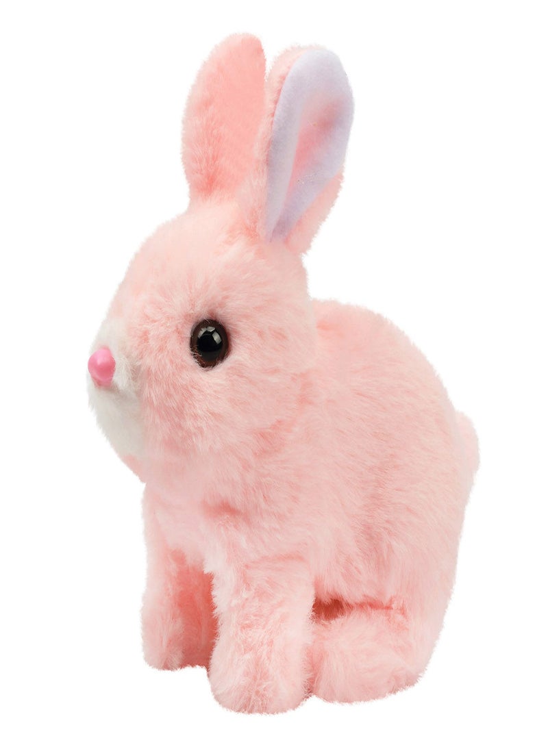 SYOSI Interactive Electronic Pet, Hopping Rabbit Plush Bunny Toy with Sounds Movements Animated Walking Wiggle Ears Twitch Nose Gift for Toddlers Birthday, Stuffed Animal Electric Gift - Image 1