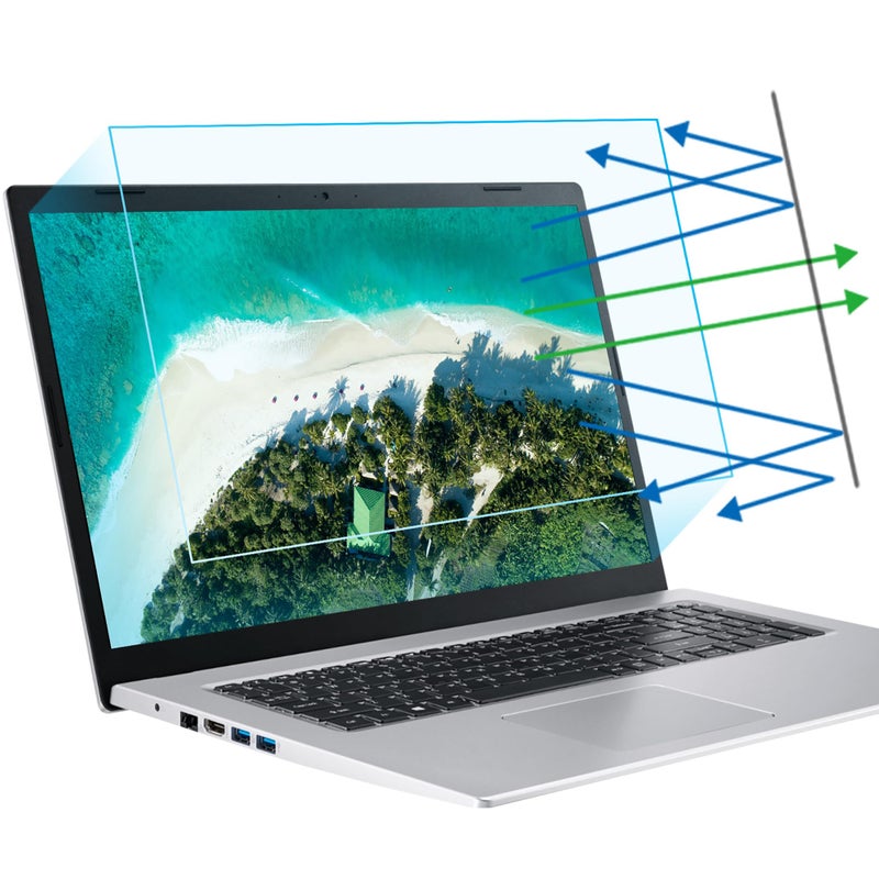 FFORITO F FORITO 2-Pack 17.3 inch 16:9 Anti Blue Light Matte Laptop Screen Protector, Compatible with 17.3â€ HP/Lenovo/Acer/ASUS/MSI Laptop, Anti Glare Anti Scratch - Image 1