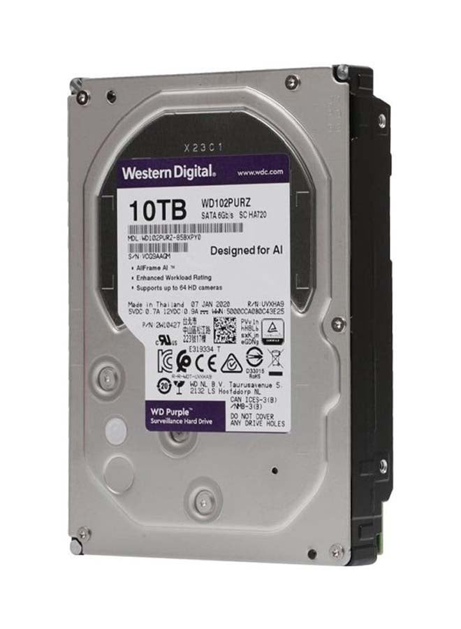 دبليو دي محرك أقراص صلبة من الفئة البنفسجية لأجهزة المراقبة سعة 10 تيرابايت 10 TB - Image 1