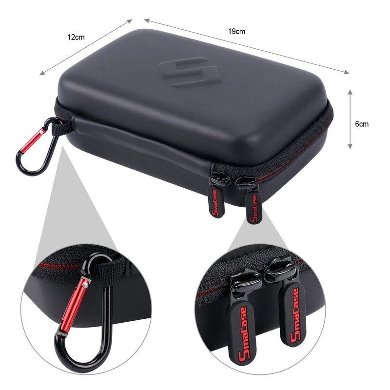 Smatree Carrying Case for Nintendo 3DS XL/2DS XL, Hard Protective Shell Travel Case for Nintendo New 3DS - Super NES Edition - Black/Red - Image 5