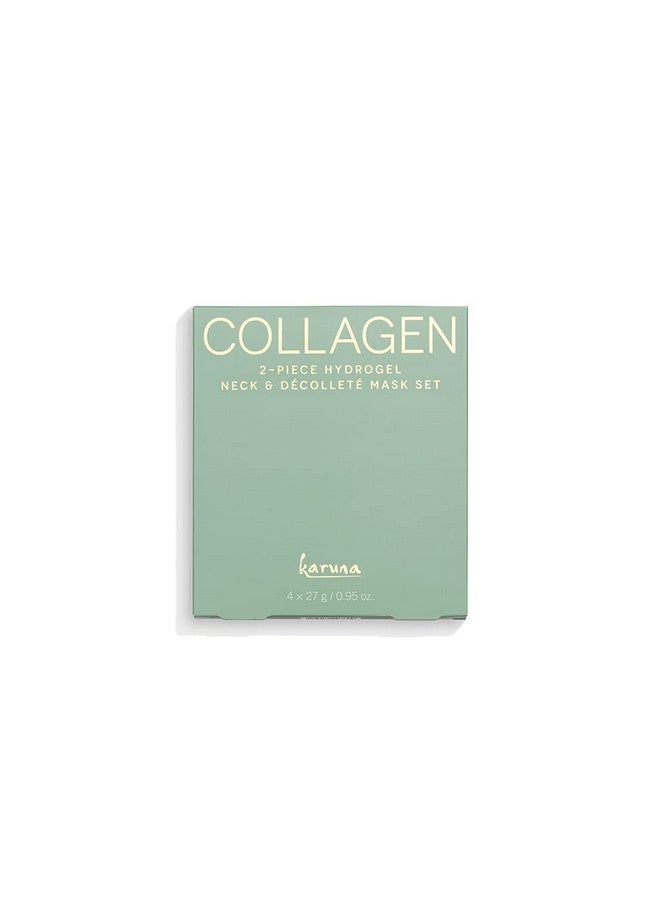 Karuna Skin Collagen Film Mask 2Piece Deeply Moisturizing Decollete & Neck Wrinkle Patches Agedefying Hydrating & Rejuvenating Decolletage & Neck Mask Targets Fine Lines & Wrinkles 4 Packs - Image 4