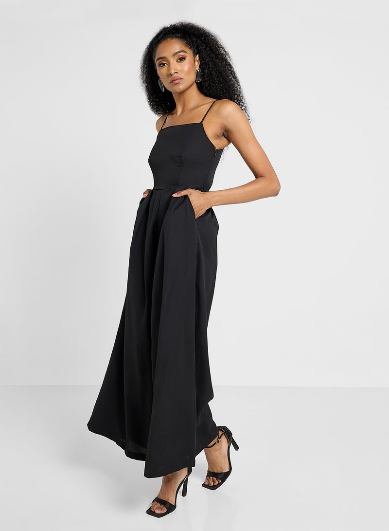 Ginger Cami Wide Leg Jumpsuit With Cutout Back - Image 1