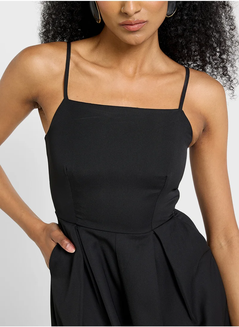 Ginger Cami Wide Leg Jumpsuit With Cutout Back