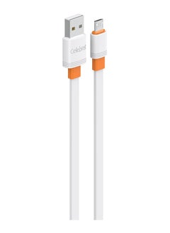 Celebrat CB-33 Portable USB To Micro Fast Charge And Data Transmission Cable With Flat wire Design And Practical Fits Mobile Phone 3A /480mbps /1M - White - pzsku/ZFF3FA978903917B5C564Z/45/_/1731407687/94dd532d-329c-4971-9c2b-23f989c45276