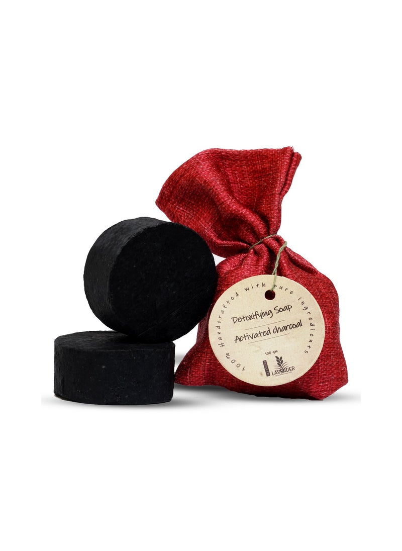Lavender - Natural Detoxifying Soap With Activated Charcoal - Image 1