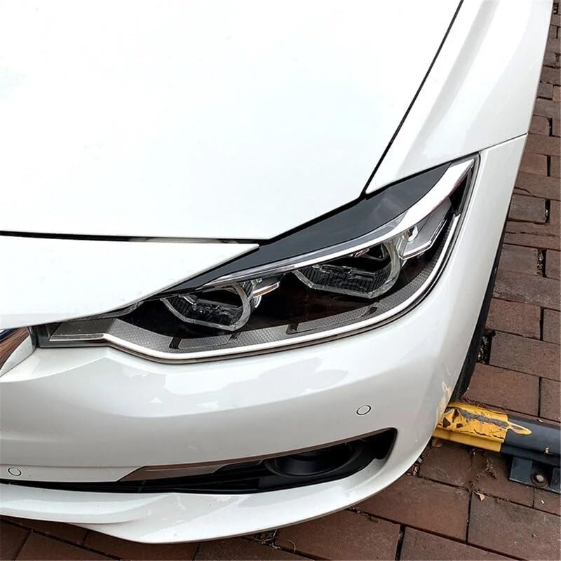 DEMULAX Car Front Headlight Eyebrow Eyelid for BMW 3 Series - Image 3