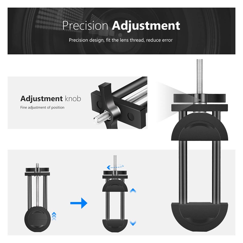 Neewer Camera Lens Vise Repair Tool for Lens and Filter, Ring Adjustment Range 27mm to 130mm, Steel Construction - Image 3