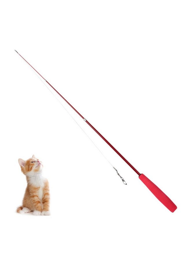 عصا MiOYOOW Cat Toys، قضيب قابل للسحب للقطط مكون من 3 أقسام، ألعاب تفاعلية للقطط بمقبض EVA غير قابل للانزلاق للقطط الداخلية والقطط الصغيرة (لا يشمل الاستبدال) - Image 1