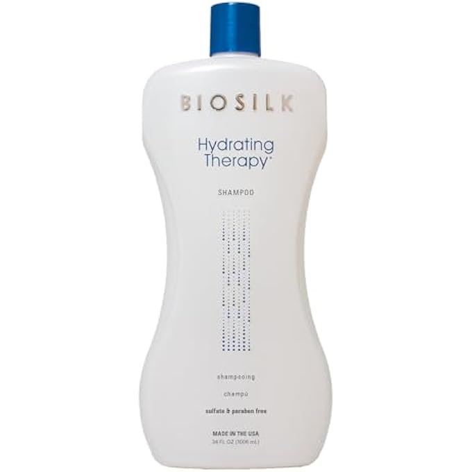 BIOSILK HYDRATING SHAMPOO, REPLENISHES HAIR MOISTURE FOR STRONG, SMOOTH HAIR, SULFATE, PARABEN, & CRUELTY-FREE, 34 OZ - Image 1