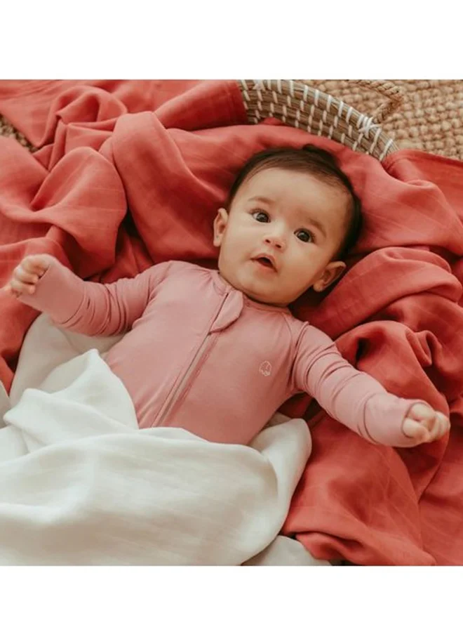 Anvi Baby Organic Bamboo Swaddle Wrap Set of 3 Maroon Moon