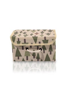 Kuber Industries Kuber Industries Set of 3 Small Foldable Organisers for Clothes - Closet Organizer for Toys, Books, Blankets, Space Saver Utility Box. Cream  - Image 2