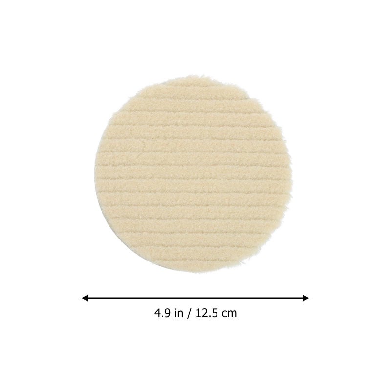 5 Inch 125mm Self Adhesive Wool Polishing Wheel Flocking Buffing Pad For Auto Detailing - Image 3