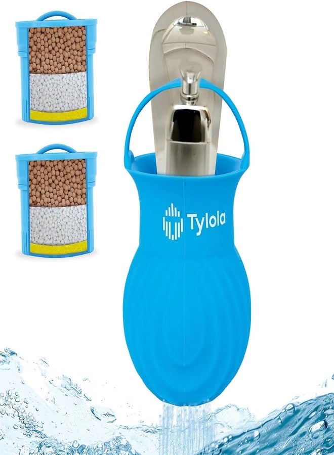 Tylola Bathtub Water Filter with Mineral Media - Remove Chlorine, Fluoride & Impurities for Healthier, Softer Skin & Hair | Includes 2 Filters for 12-Month Use | Bath Tech 3000-2 by Tylola - Image 1