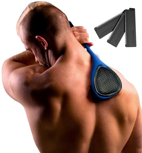 baKblade 20 Elite Back Shavers for Men The DIY Back Hair Shaver for Men with Safety Blade Technology Ergonomic Handle Wet or Dry Shaving Extra Blades Included - Image 1
