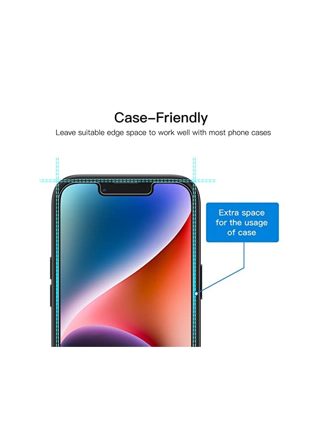 Jetech Privacy Screen Protector For Iphone 14 6.1-Inch, Anti Spy Tempered Glass Film, 2-Pack - Image 4