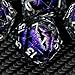 ARUOHHA DND Resin Dice Dragon Eye Dice Liquid Core Purple Sharp Edged Dice Set with Gift Box Dungeons Polyhedral D and D Dice Set Compatible with DD Role Playing Game D20 D12 D10 D8 D6 - Image 2