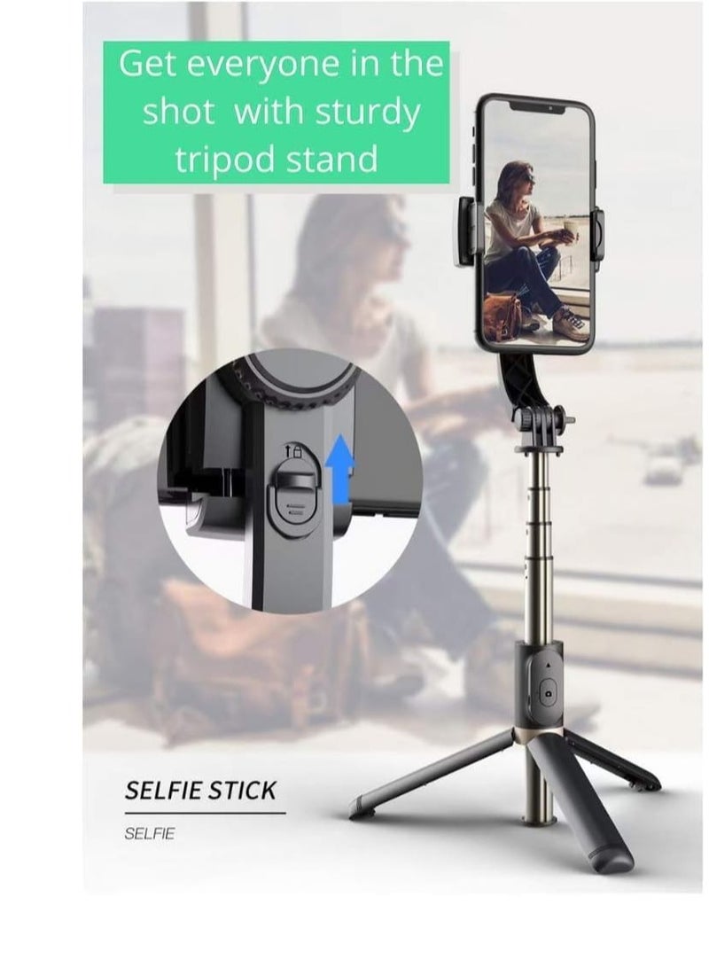 Gimbal Stabilizer L08,Anti Shake 3 In 1 Tripod Selfi Stick With Bluetooth - Image 5