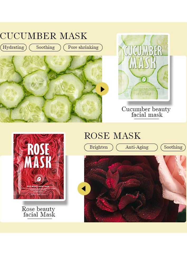 Kormesic قناع الخيار 5 قطع، 25 مل لكل قطعة - ترطيب عميق، تهدئة وإصلاح، مناسب للاستخدام اليومي - Image 2