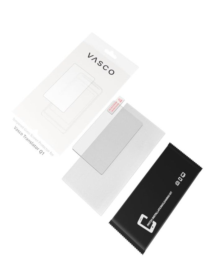 Vasco Electronics Tempered Glass Screen Protector for Vasco Translator Q1 – 9H Hardness, Ultra-Thin 0.33mm, Anti-Fingerprint, 3D Curved Edge, Bubble-Free Installation - Image 4