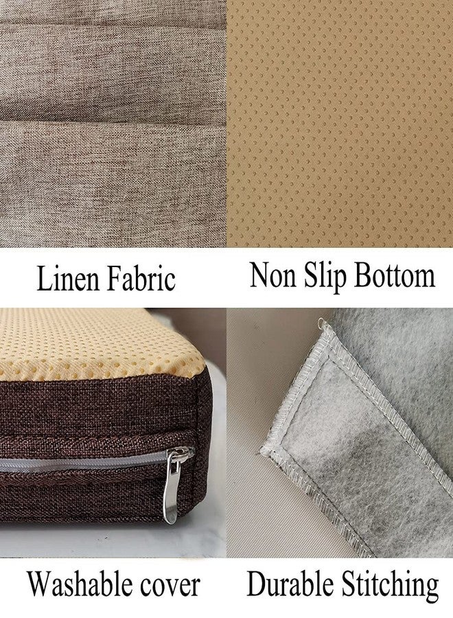 SAMTY Bench Seat Memory Foam Chair Pads Non-Slip Rubber Back Indoor Swing/Settee Cushion 40 x 12 inch - Image 4