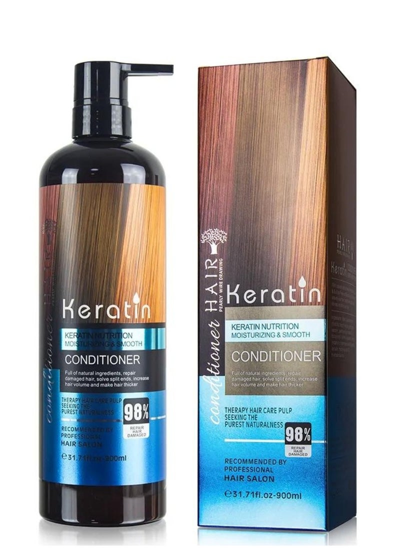 900ml Keratin Conditioner Keratin Smooth Deep Moisturizing Conditioner Volumizing Strengthening Thickening and Stimulate Hair Growth 98% Repair Damaged Hair Deep Cleansing Conditioner - pzsku/ZFF4080E2B4FD51619B12Z/45/_/1728908141/a0f34825-81a6-4138-8f82-b6eefbaacdc8