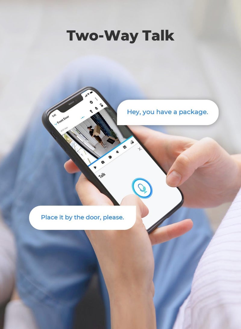ريولينك كاميرا أمان 2K لاسلكية خارجية، كاميرات تعمل بالطاقة الشمسية/البطارية بدقة 3MP لأمان المنزل الداخلي، رؤية ليلية بالأشعة تحت الحمراء، محادثة ثنائية الاتجاه، تخزين محلي، كشف بالذكاء الاصطناعي، بدون رسوم شهرية، أرجوس إيكو - Image 5