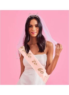 Generic 3pcs Bride to Be Sash and Veil  - Image 1