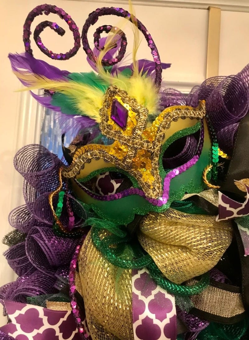 Masquerade Mask for Women, Mardi Gras Masquerade Mask with Feathers Venetian Mask for Masquerades Cosplay Party Specially for Costume - Image 3