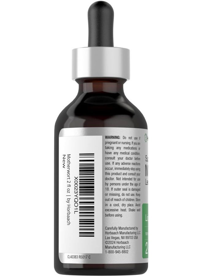 Horbäach Motherwort Herb Extract Tincture | 2 oz | Low Alcohol Liquid | Vegetarian | Leonurus Cardiaca | Non-GMO, Gluten Free  - Image 3