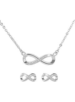 Swarovski Elements Crystal 18K Gold Plated 925 Sterling Silver Necklace and Studs Earrings  Fashion Jewelry Sets