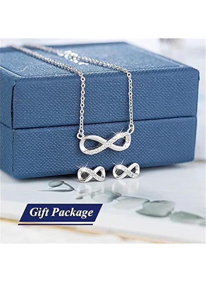 Generic - Swarovski Elements Crystal 18K Gold Plated 925 Sterling Silver Necklace and Studs Earrings  Fashion Jewelry Sets - Image 1