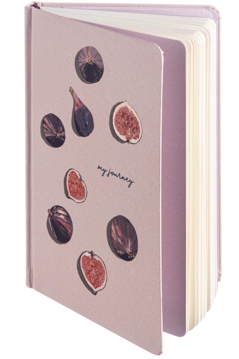 DIVERSEBEE Hardcover Lined Journal Notebook, Medium A5 (5.8 x 8.3 inches), 192 Pages, Thick Paper, Aesthetic Journals for Writing, Office School Bible Journaling Supplies (Figs) - Image 1