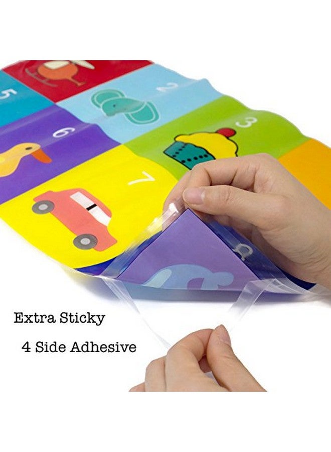 Youngever 80 Disposable Placemats Table Topper Extra Sticky (4 Sides) Adhesive Peel And Stick Strip Disposable Mats For Kids Toddlers Baby Children 18 Inch X 12 Inch Kids Safe (Animal)  - Image 4