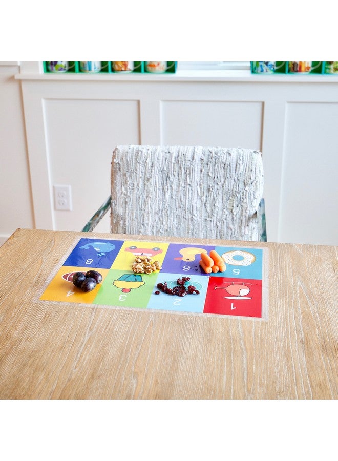 Youngever 80 Disposable Placemats Table Topper Extra Sticky (4 Sides) Adhesive Peel And Stick Strip Disposable Mats For Kids Toddlers Baby Children 18 Inch X 12 Inch Kids Safe (Animal)  - Image 3