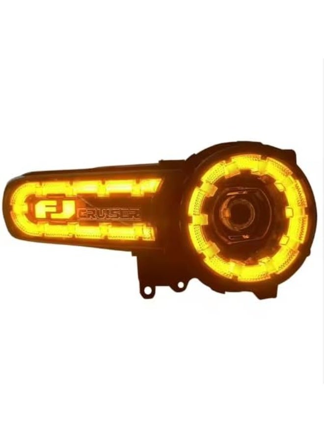 LED Headlight with Turn signal High Performance Running Lights For FJ Cruiser 2006-2023 - Image 2