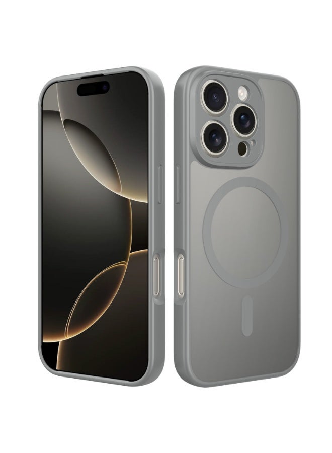 NIBEMINENT Protection Case With Magsafe For iPhone 16 Pro Max, Dark Grey
